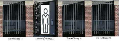 Drehkreuz zur Personenvereinzelung für sichere Zutrittskontrolle in Gebäuden