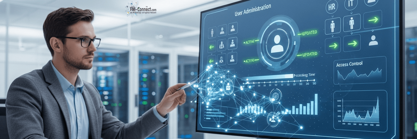 Darstellung der Benutzerverwaltungszeit als KPI im Zutrittsmanagement