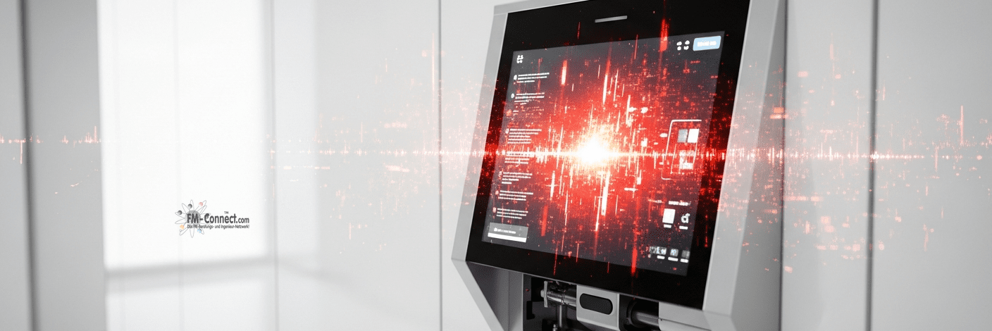Darstellung von Cyberangriffen und digitalen Sicherheitsrisiken im Zutrittsmanagement